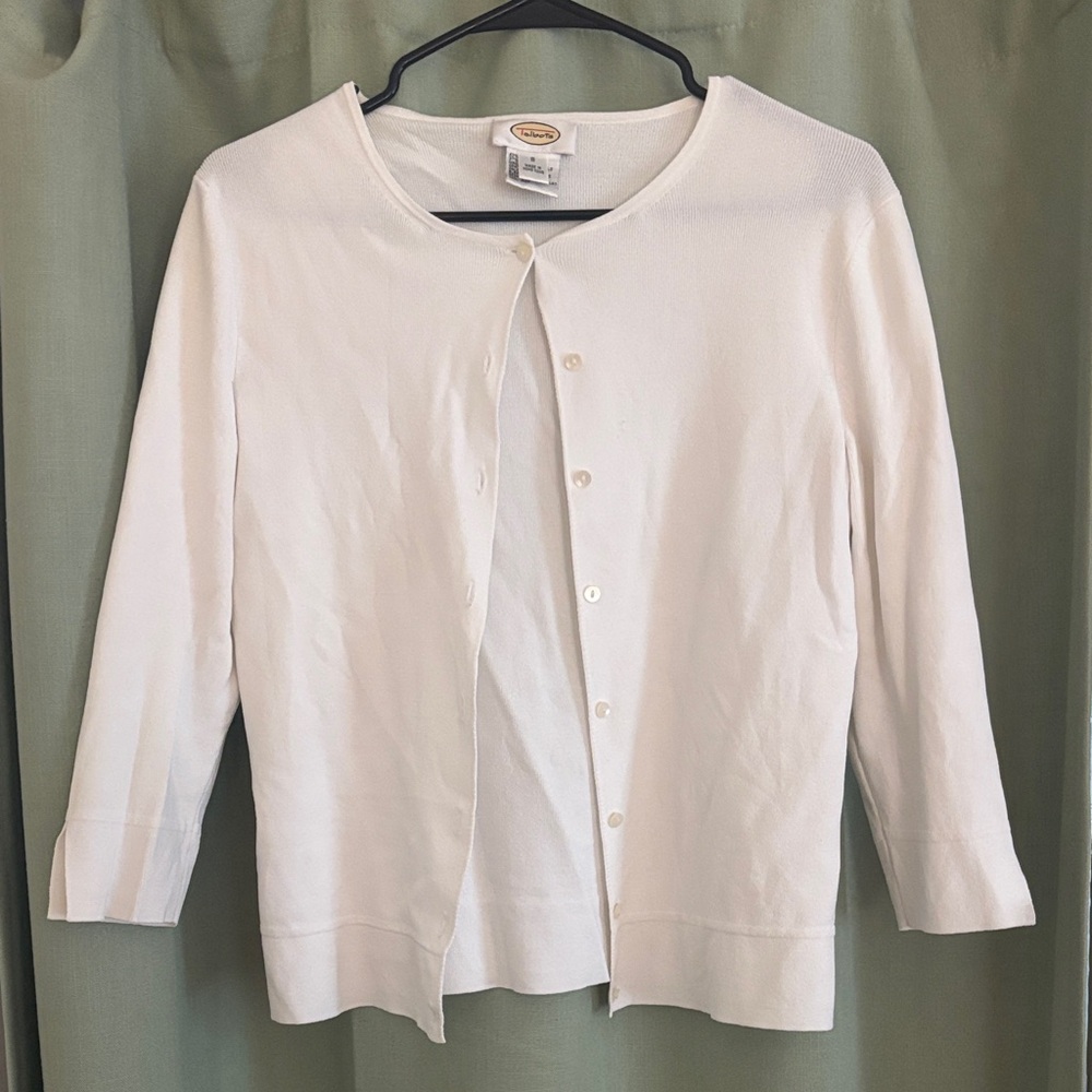Talbots Ivory Knit Cardigan